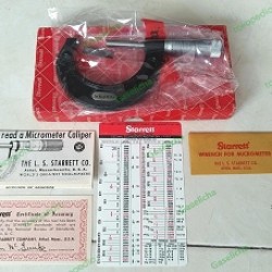 Outside Micrometer 1 - 2 Inch Starrett 436P-2 , Made In USA Amerika Outside Micrometer 1 - 2 Inch Starrett 436P-2 , Made In USA Amerika