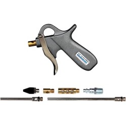 Guardair LZR6507KIT Lazer Series Pistol Grip Safety Air Gun 7-Piece Kit, 3" and 6" Venturi Extensions with 1/4" NPT Industrial Interchange Connector Guardair LZR6507KIT Lazer Series Pistol Grip Safety Air Gun 7-Piece Kit, 3" and 6" Venturi Extensions with 1/4" NPT Industrial Interchange Connector